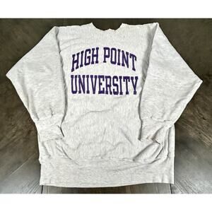 Vtg 90s Champion Reverse Weave Sweatshirt Men's XXL High Point University